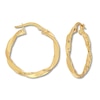 Thumbnail Image 1 of Twist Hoop Earrings 10K Yellow Gold