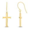 Thumbnail Image 1 of Cross Drop Earrings 14K Yellow Gold