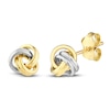 Thumbnail Image 2 of Love Knot Earrings 14K Two-Tone Gold