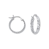 Thumbnail Image 1 of Hoop Earrings 14K White Gold 15mm