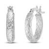 Thumbnail Image 2 of Hoop Earrings 14K White Gold 15mm