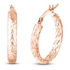 Thumbnail Image 2 of Hoop Earrings 14K Rose Gold 20mm