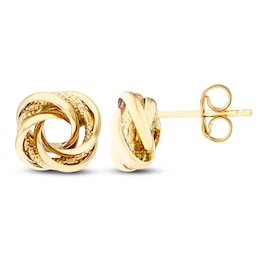 Love Knot Earrings 14K Yellow Gold