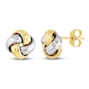 Thumbnail Image 2 of Love Knot Earrings 14K Two-Tone Gold