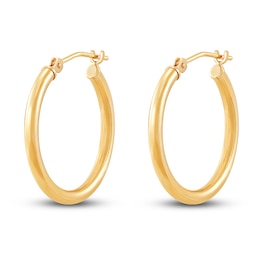 Hoop Earrings 14K Yellow Gold 20mm