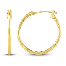 Hoop Earrings 14K Yellow Gold 18mm