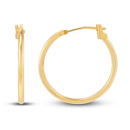 Hoop Earrings 14K Yellow Gold 21mm