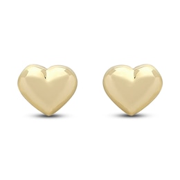 Heart Earrings 14K Yellow Gold