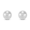 Thumbnail Image 1 of Ball Stud Earrings 6mm 14K White Gold