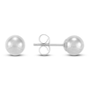 Thumbnail Image 4 of Ball Stud Earrings 6mm 14K White Gold