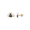 Thumbnail Image 1 of Children's Crystal Bee Earrings 14K Yellow Gold