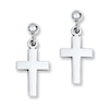 Thumbnail Image 1 of Cross Earrings 14K White Gold