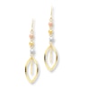 Thumbnail Image 1 of Dangle Earrings 14K Tri-Color Gold