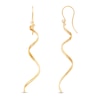 Thumbnail Image 1 of Spiral Dangle Earrings 10K Yellow Gold