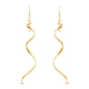 Thumbnail Image 2 of Spiral Dangle Earrings 10K Yellow Gold