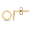 Thumbnail Image 1 of Open Circle Stud Earrings 10K Yellow Gold