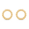 Thumbnail Image 2 of Open Circle Stud Earrings 10K Yellow Gold