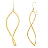 Thumbnail Image 1 of Square Open Twist Drop Earrings 10K Yellow Gold