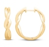 Thumbnail Image 1 of Twist Hoop Earrings 10K Yellow Gold