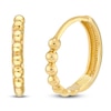 Thumbnail Image 1 of Beaded Huggie Earrings 14K Yellow Gold