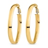Thumbnail Image 1 of Oval Hoop Earrings 14K Yellow Gold