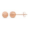 Thumbnail Image 1 of Diamond-Cut Ball Earrings 14K Rose Gold