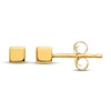 Thumbnail Image 1 of Square Stud Earrings 14K Yellow Gold