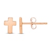 Thumbnail Image 1 of Cross Stud Earrings 14K Rose Gold