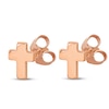 Thumbnail Image 2 of Cross Stud Earrings 14K Rose Gold