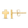 Thumbnail Image 1 of Cross Stud Earrings 14K Yellow Gold