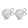 Thumbnail Image 2 of Sea Shell Stud Earrings 14K White Gold