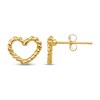 Thumbnail Image 1 of Heart Stud Earrings 14K Yellow Gold