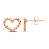 Thumbnail Image 1 of Heart Stud Earrings 14K Rose Gold