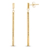 Thumbnail Image 1 of Diamond-cut Bar Dangle Earrings 14K Yellow Gold