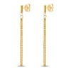 Thumbnail Image 2 of Diamond-cut Bar Dangle Earrings 14K Yellow Gold