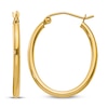 Thumbnail Image 0 of Polished Oval Hoop Earrings 14K Yellow Gold