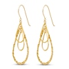 Thumbnail Image 2 of Open Tear Drop Dangle Earrings 14K Yellow Gold