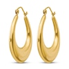 Thumbnail Image 2 of Polished Graduated Hoop Earrings 14K Yellow Gold 30mm