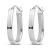 Thumbnail Image 2 of U-Shape Hoop Earrings 14K White Gold 21mm