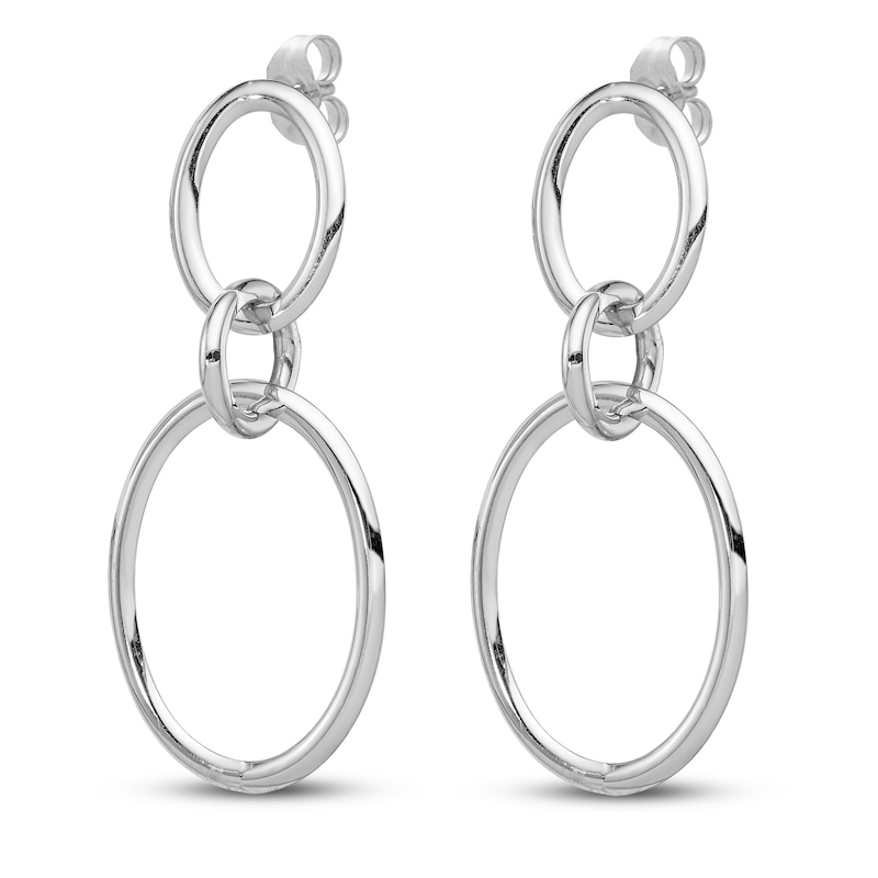 Main Image 2 of Drop Earrings 14K White Gold