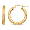 Thumbnail Image 1 of Diamond-Cut Hoop Earrings 14K Yellow Gold