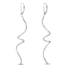 Thumbnail Image 2 of Twisted Dangle Earrings 14K White Gold