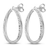 Thumbnail Image 2 of Polished Hoop Earrings 14K White Gold