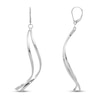 Thumbnail Image 1 of Polished Dangle Earrings 14K White Gold