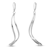 Thumbnail Image 2 of Polished Dangle Earrings 14K White Gold