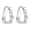 Thumbnail Image 2 of Polished Hoop Earrings 14K White Gold