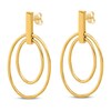 Thumbnail Image 2 of Polished Dangle Earrings 14K Yellow Gold