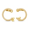 Thumbnail Image 1 of Diamond-Cut Climber Hoop Earrings 14K Yellow Gold
