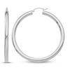 Thumbnail Image 0 of Lightweight Tube Hoop Earrings 14K White Gold