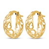 Thumbnail Image 2 of Hinged Hoop Earrings 14K Yellow Gold